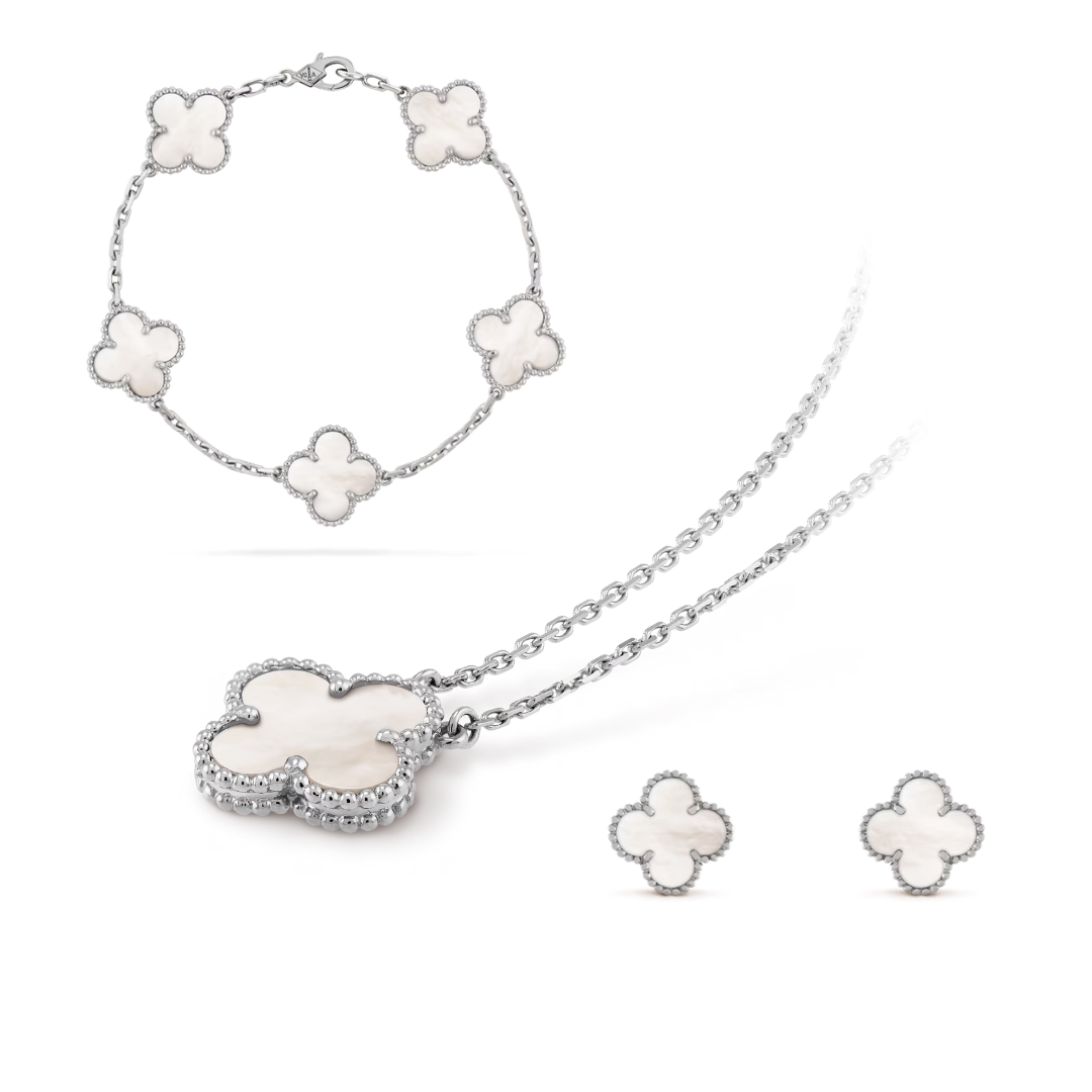 CLOVER | Superior White Pairing | Tiva Jewelry