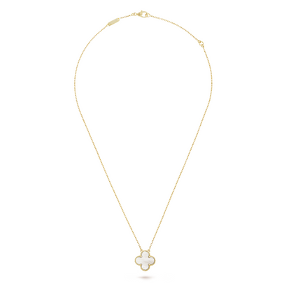 CLOVER White/Gold Necklace – Everlasting Elegance for Day-to-Night Aesthetic