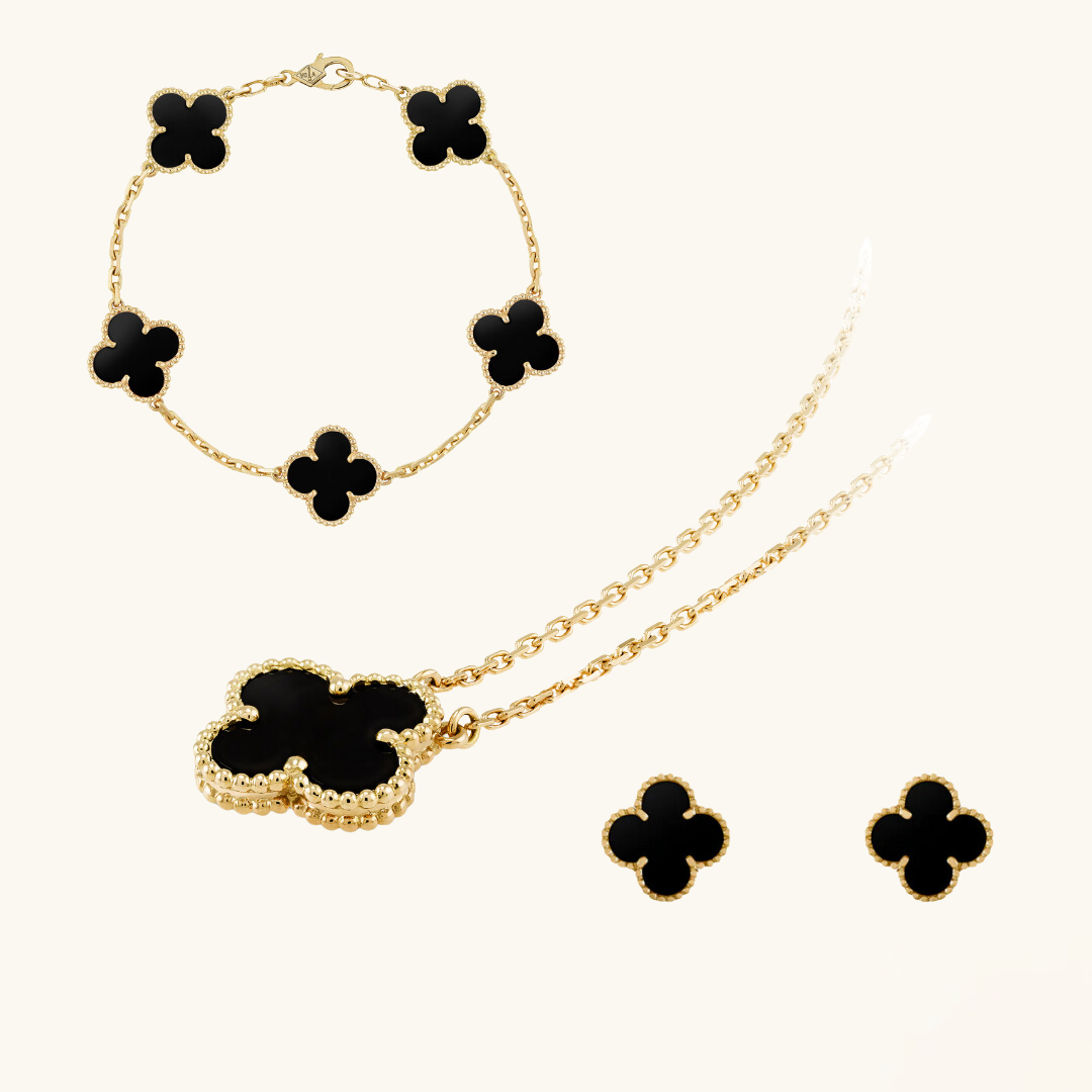 CLOVER | Ultra-Fine Black Pairing | Tiva Jewelry
