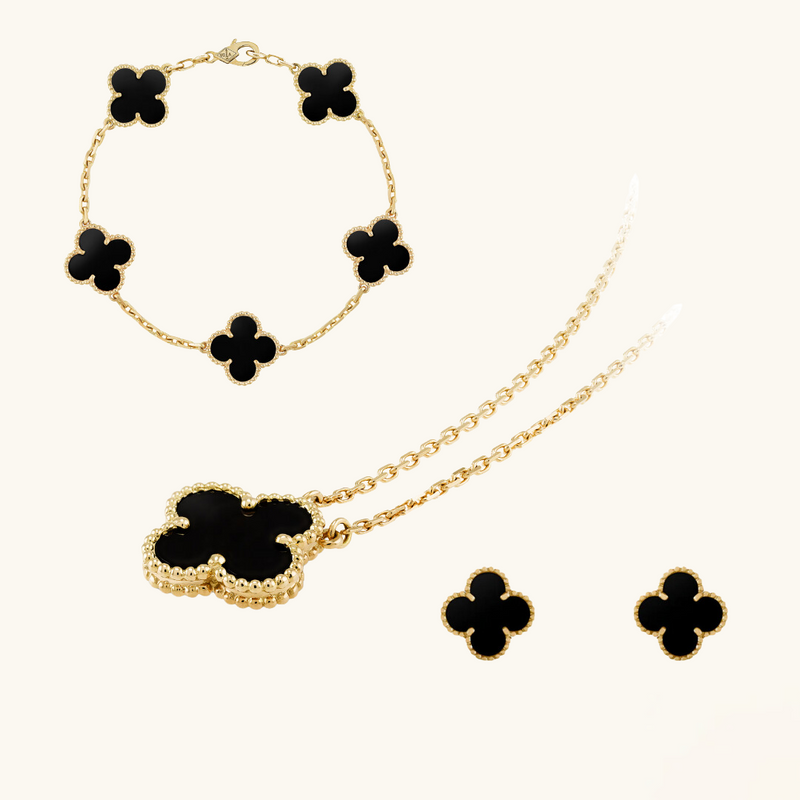 CLOVER | Ultra-Fine Black Pairing | Tiva Jewelry