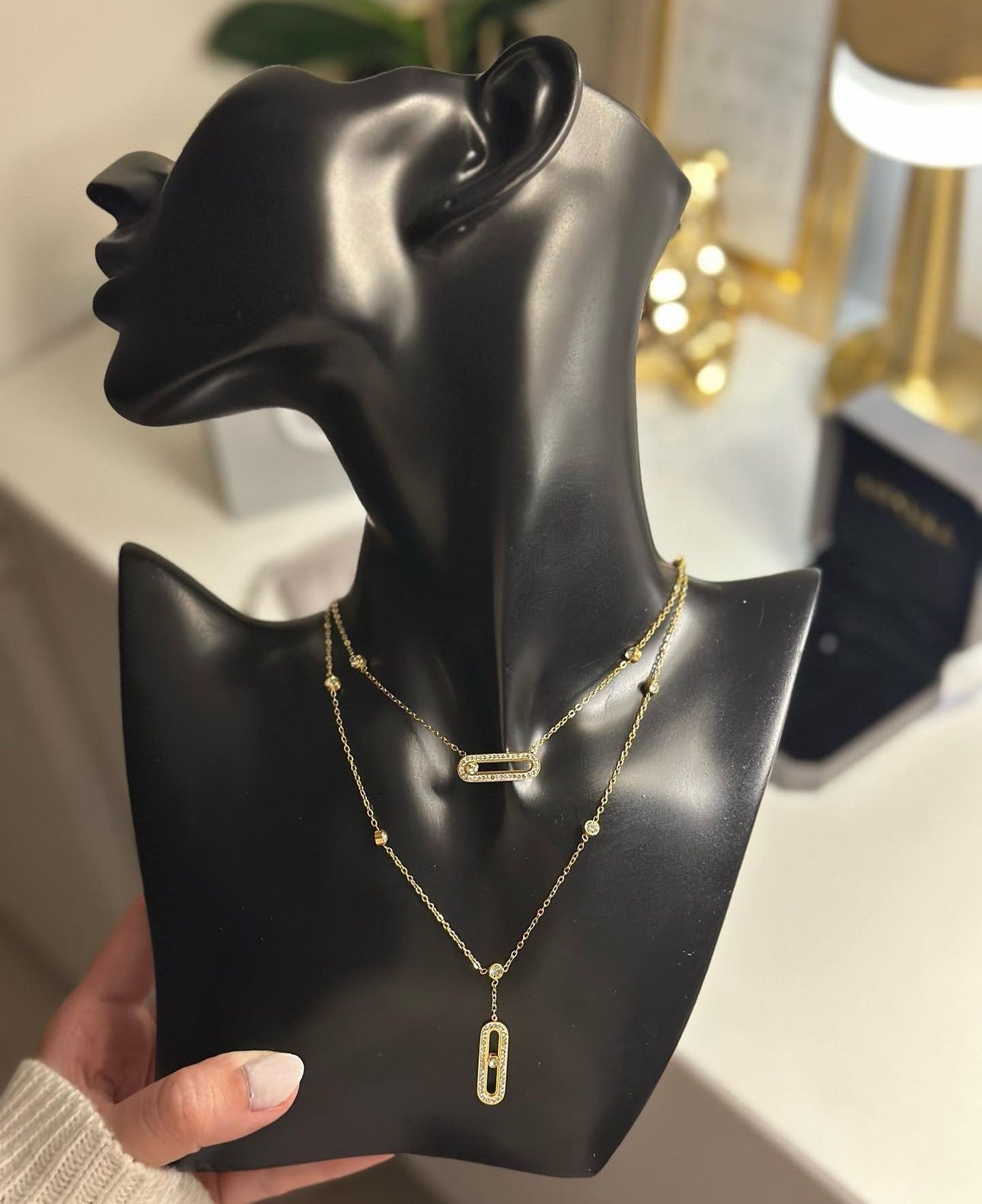 Mollyanne Diamanté Necklace — First-Class Edition | Tiva Jewelry