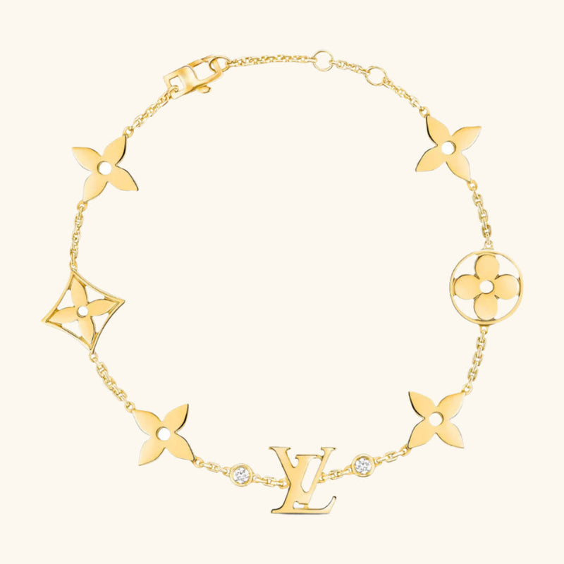 Signature Gold Lottie Bracelet | Tiva Jewelry