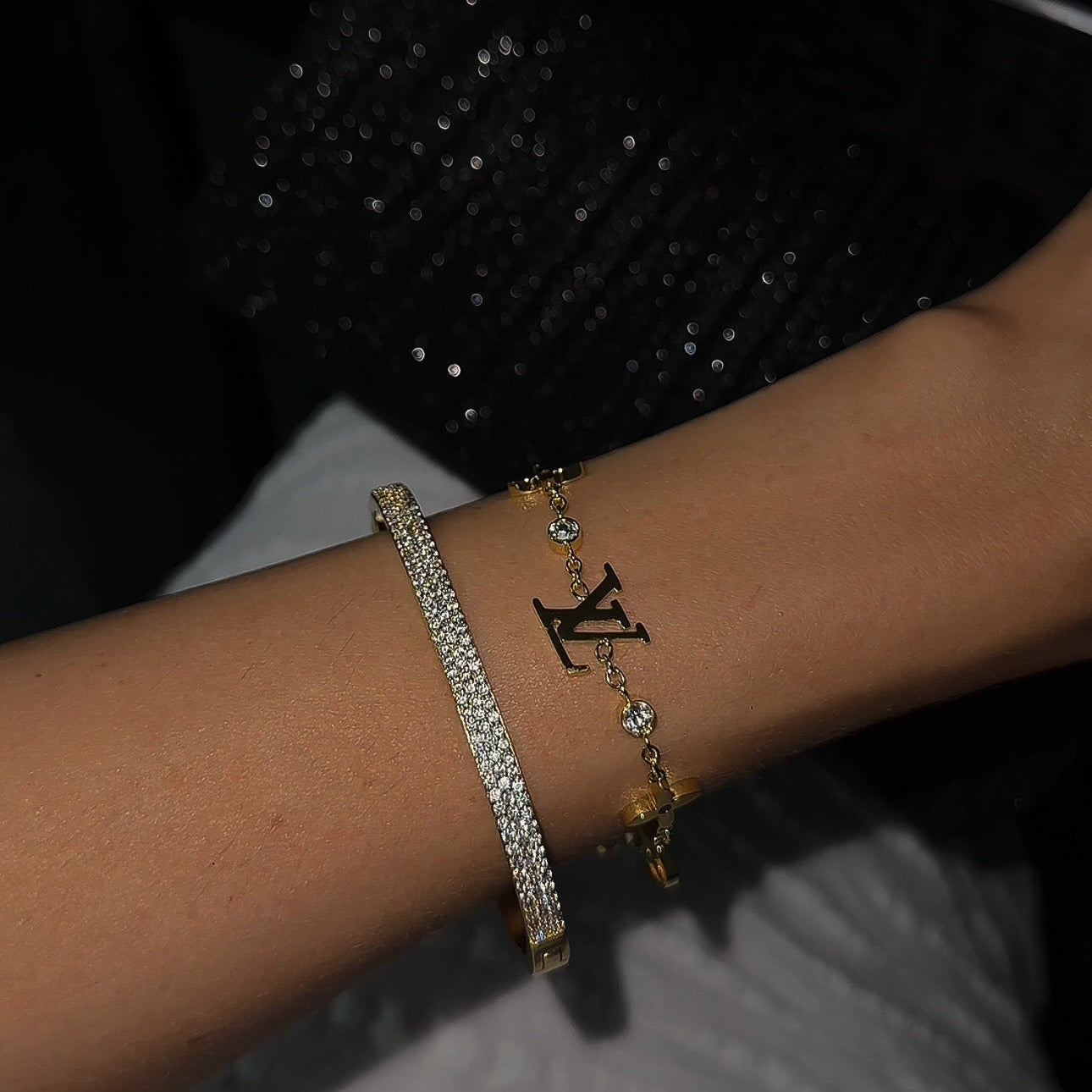 Signature Gold Lottie Bracelet | Tiva Jewelry