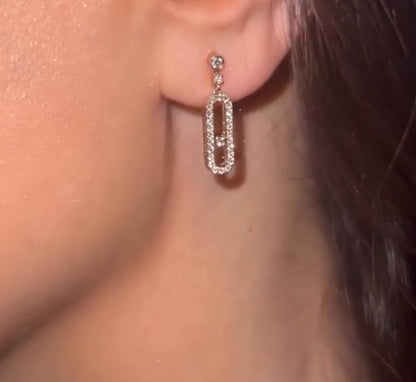 Myla Diamanté Hoop Earrings - Superior Edition | Tiva Jewelry