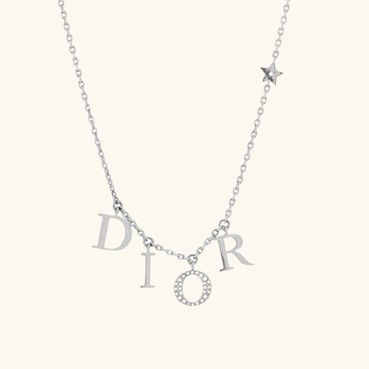 Signature DR Silver Necklace | Tiva Jewelry