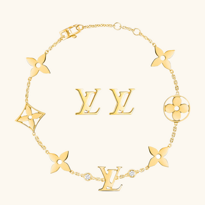 SIGNATURE | Lottie Set Gold | Tiva Jewelry