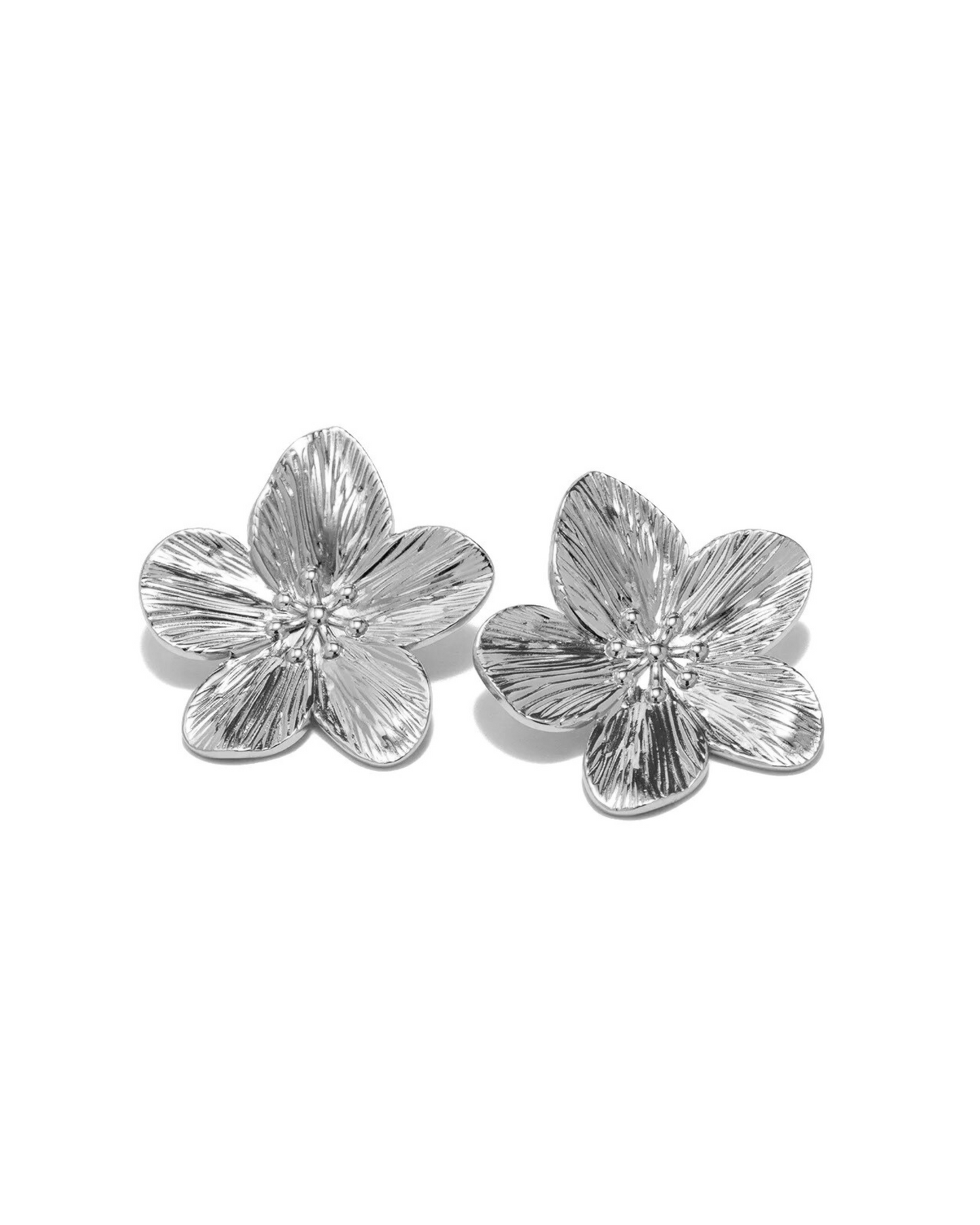Sophisticated Silver Jasmine Earrings | Tiva Jewelry
