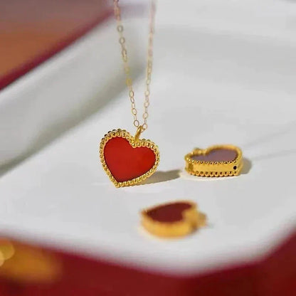 Gold Heart Necklace - Sophisticated Heart Pendant | Tiva Jewelry