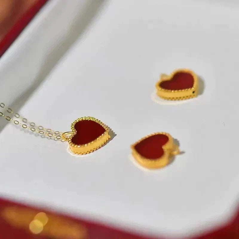Gold Heart Necklace - Sophisticated Heart Pendant | Tiva Jewelry