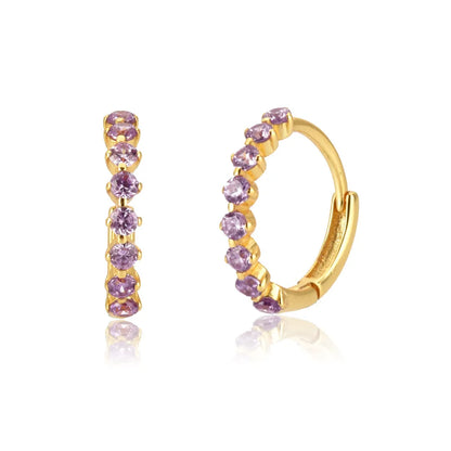 Distinguished Tennis Gem Earrings – Sparkling Gemstone Fine Jewelry