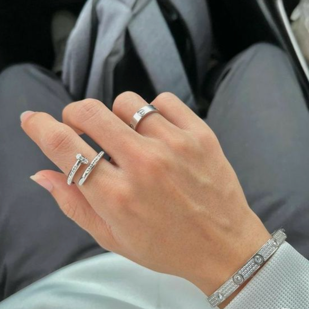 SPIKE | Silver ring Opulent | Tiva Jewelry