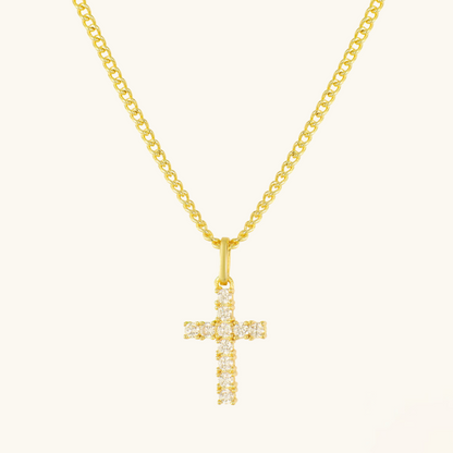 SIGNATURE | Elegance Cross Necklace – Enduring Allure | Tiva Jewelry