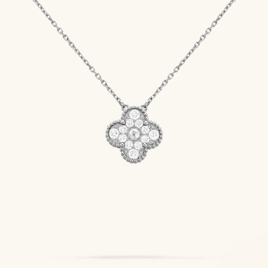 CLOVER Silver Necklace – Luxe Edition | Tiva Jewelry