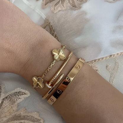 3-Piece Bracelet Ensemble - Gold | Tiva Jewelry