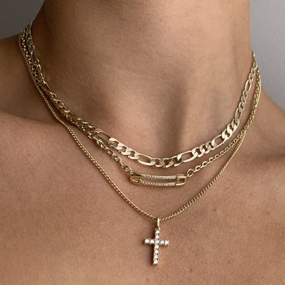 SIGNATURE | Elegance Cross Necklace – Enduring Allure | Tiva Jewelry
