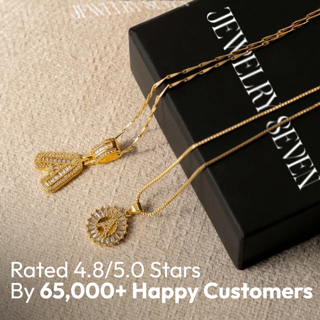 2pc 14k Diamond Letter Initial Necklaces | Tiva Jewelry