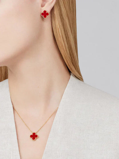 CLOVER | Superior Red Duo | Tiva Jewelry