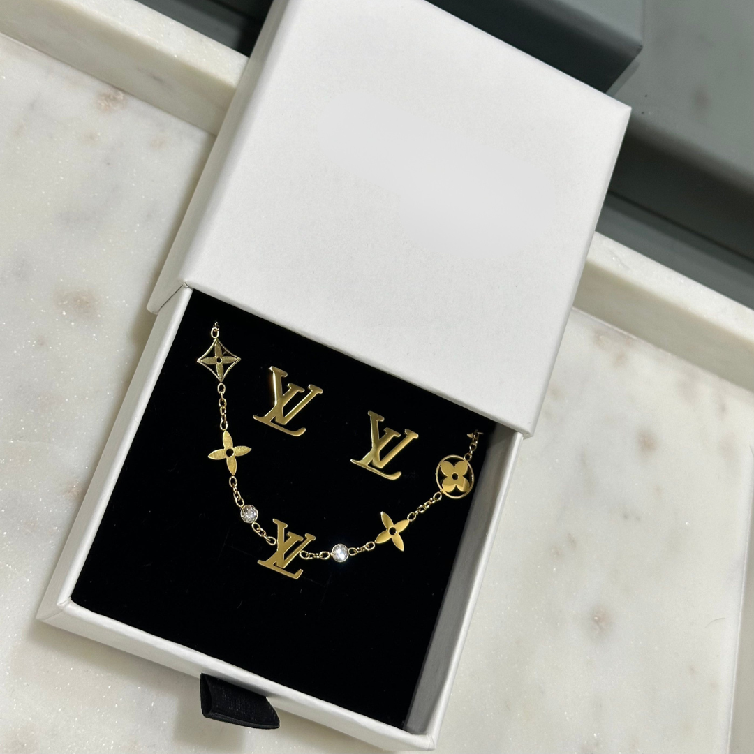 SIGNATURE | Lottie Set Gold | Tiva Jewelry