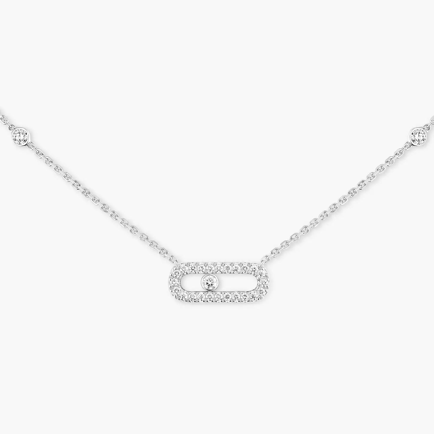 Mollyanne Diamanté Uno Necklace in Silver – Signature | Tiva Jewelry