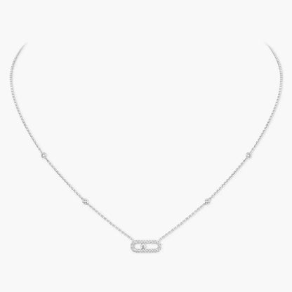 Mollyanne Diamanté Uno Necklace in Silver – Signature | Tiva Jewelry